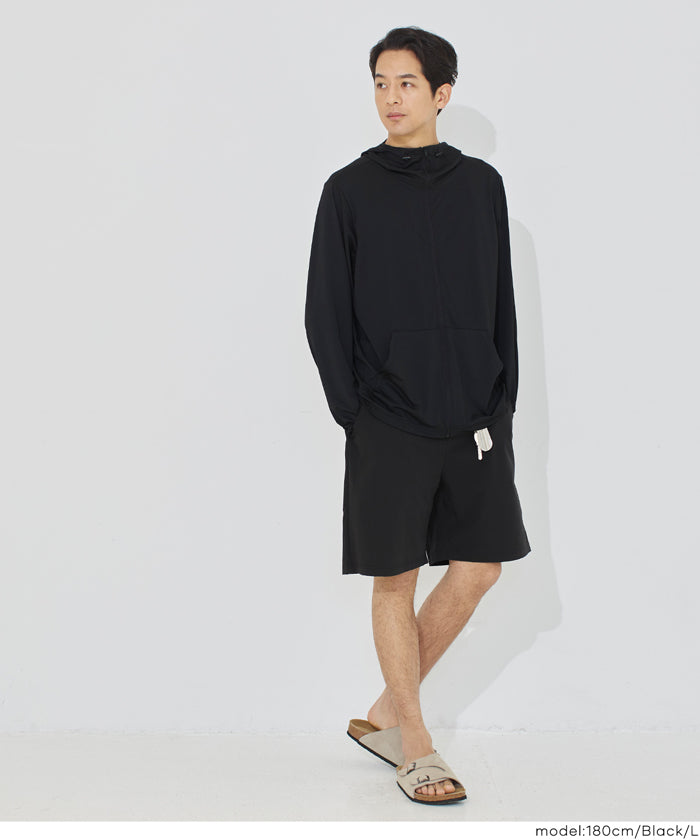 4WAYストレッチZIPポケット付きショートパンツ メンズ メール便不可