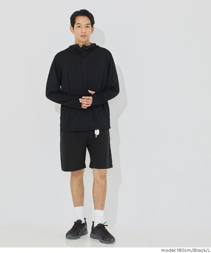 4WAYストレッチZIPポケット付きショートパンツ メンズ メール便不可